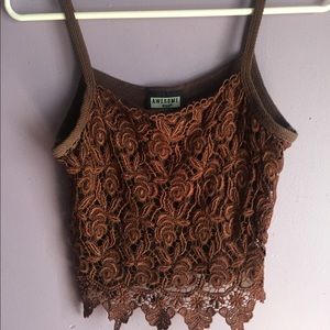 Lace crop top